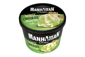 Manhattan Biela čokoláda a pistácia 1.4L (A)