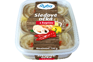 Sleďové očká s kápiou, 150G (A)