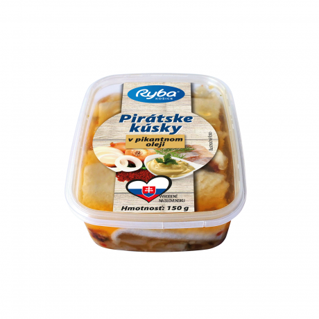 Pirátske kúsky v pikantnom oleji 150 g