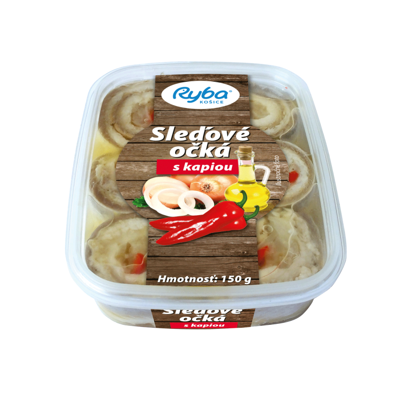 Sleďové očká s kapiou 150 g