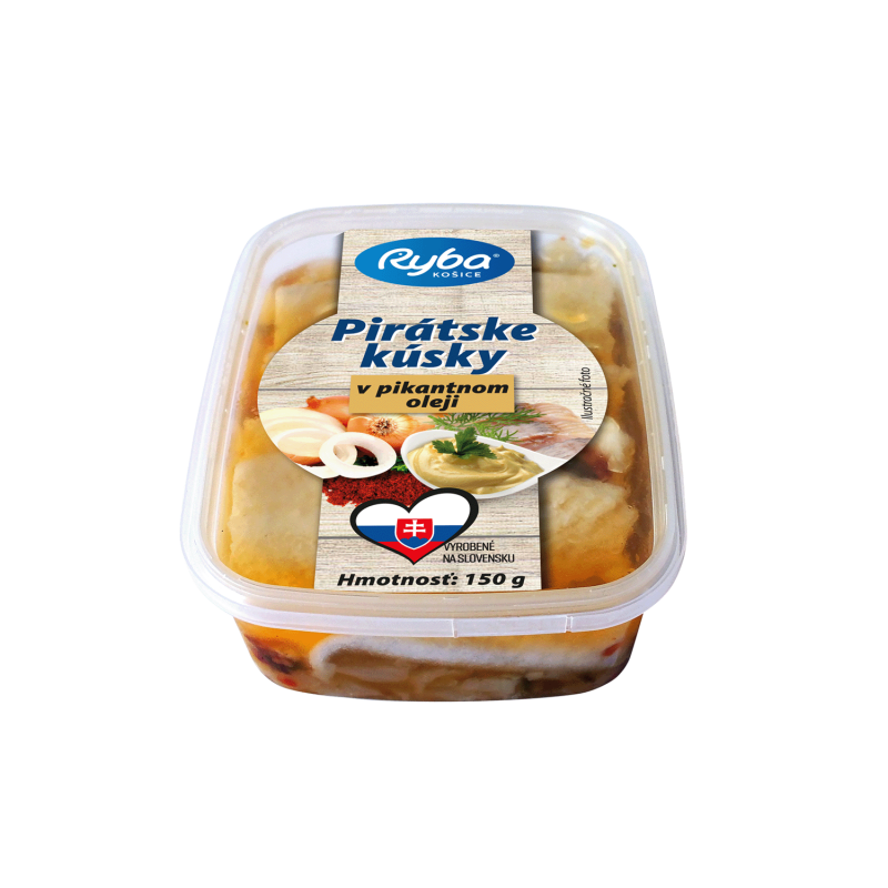 Pirátske kúsky v pikantnom oleji 150 g